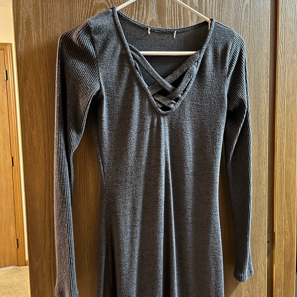 Gray Sweater Dress